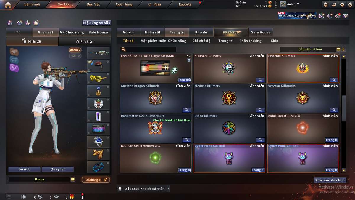 shop acc cf uy tin gia re
